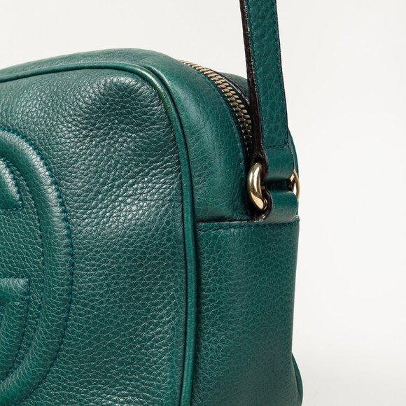Gucci Soho Disco Green Camera Style Crossbody Bag - Picture 8 of 13